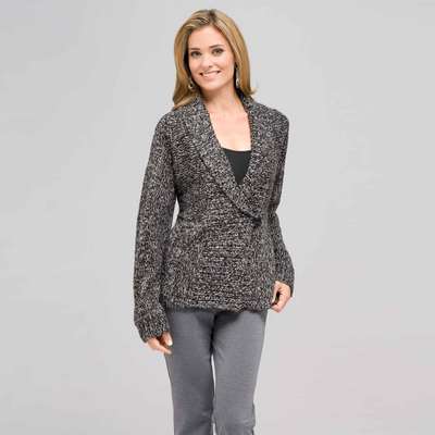 Long Sleeve Dolman Wrap Cardigan
